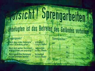 Sprengwarnung